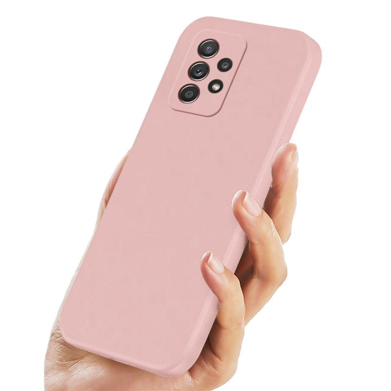 Etui Liquid Silicone - Samsung Galaxy A72 / A72 5G - Różowy