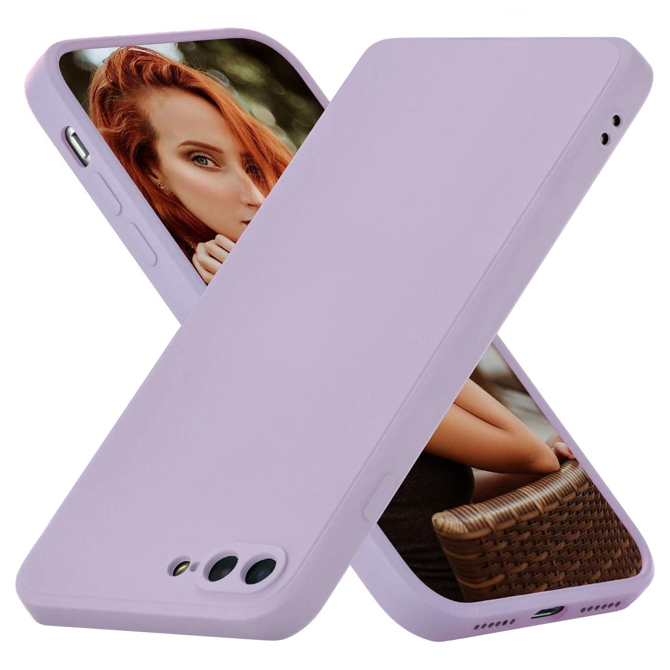 Etui Liquid Soft Silicone - Apple iPhone 7 Plus / 8 Plus - Lawendowy