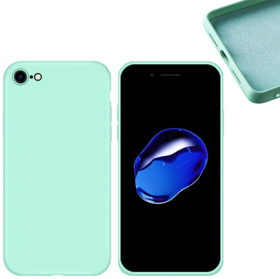 Etui Liquid Soft Silicone - Apple iPhone SE 3 / SE 2022 - Miętowy