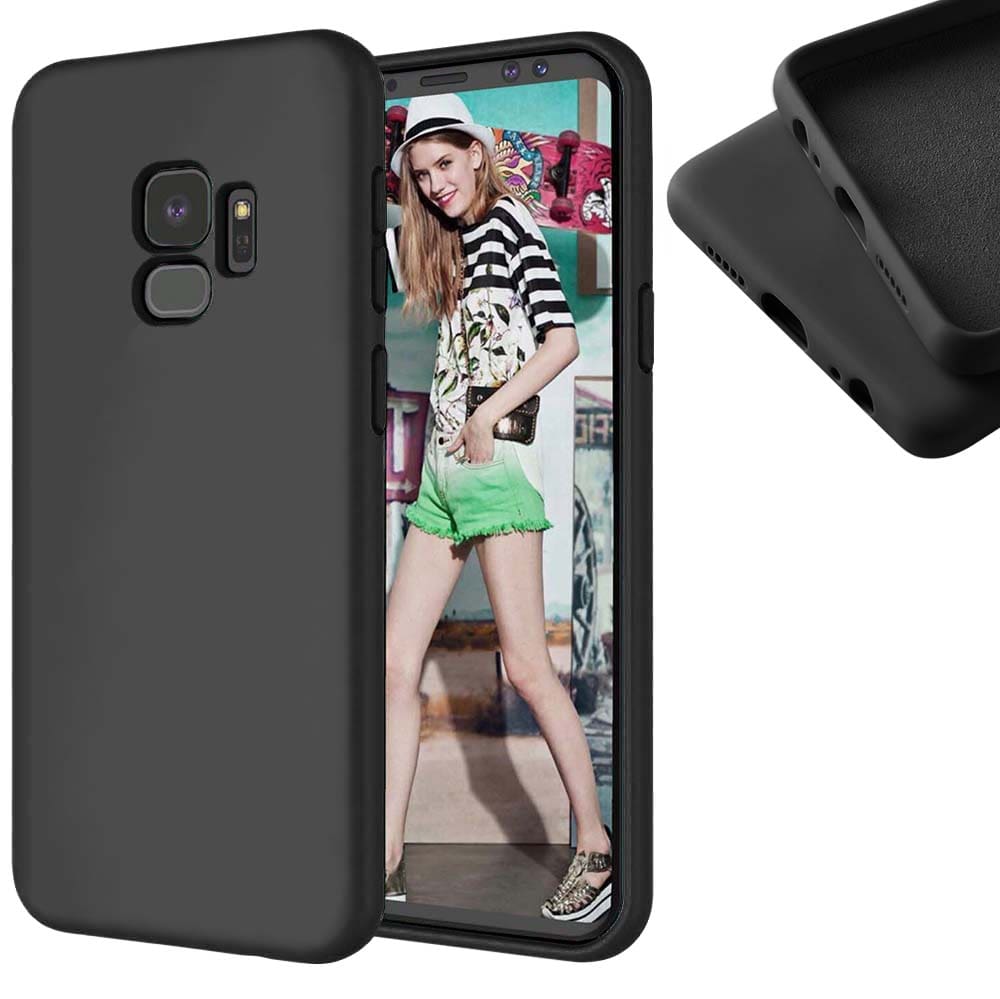 Etui Liquid Soft Silicone - Samsung Galaxy S9 - Czarny