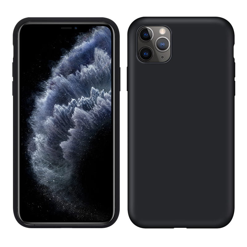 Liquid Soft Silicone - iPhone 11 Pro Max (6,5") - Czarny
