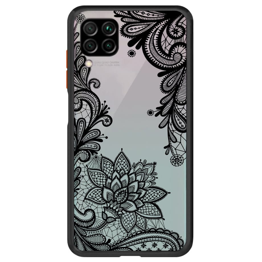 Etui w Kwiatowe, Koronkowe Ornamenty - Huawei P40 Lite