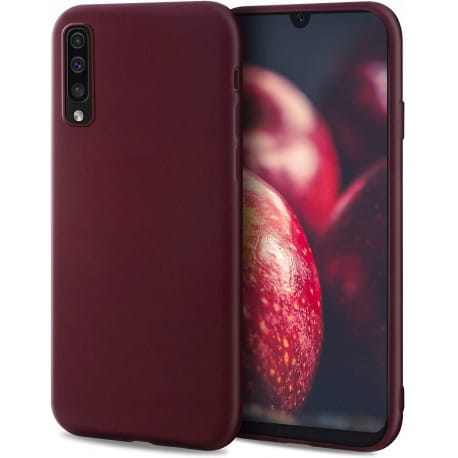 Etui Silikon Kolor - Samsung Galaxy A50 / A50s - Burgundowy