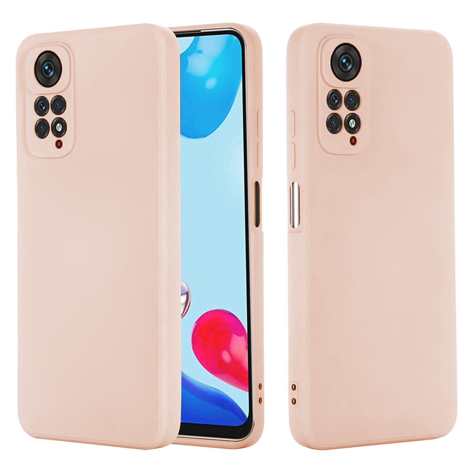 Etui Liquid Soft Silicone - Xiaomi Redmi Note 11 Pro 5G  - Różowy