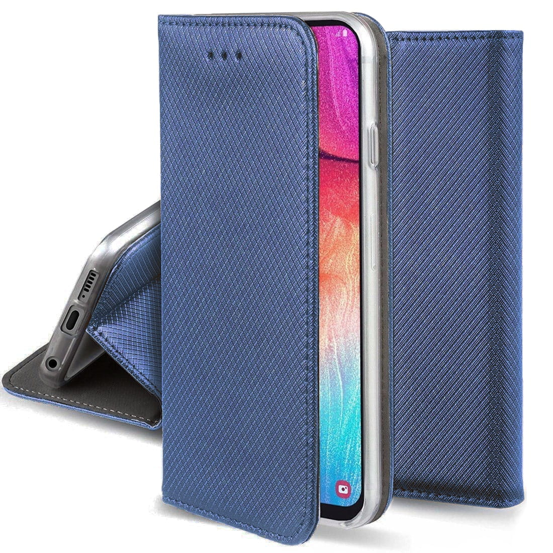Flip Cover - Magnetyczne Etui Książkowe - Huawei P Smart 2019 - Granatowy