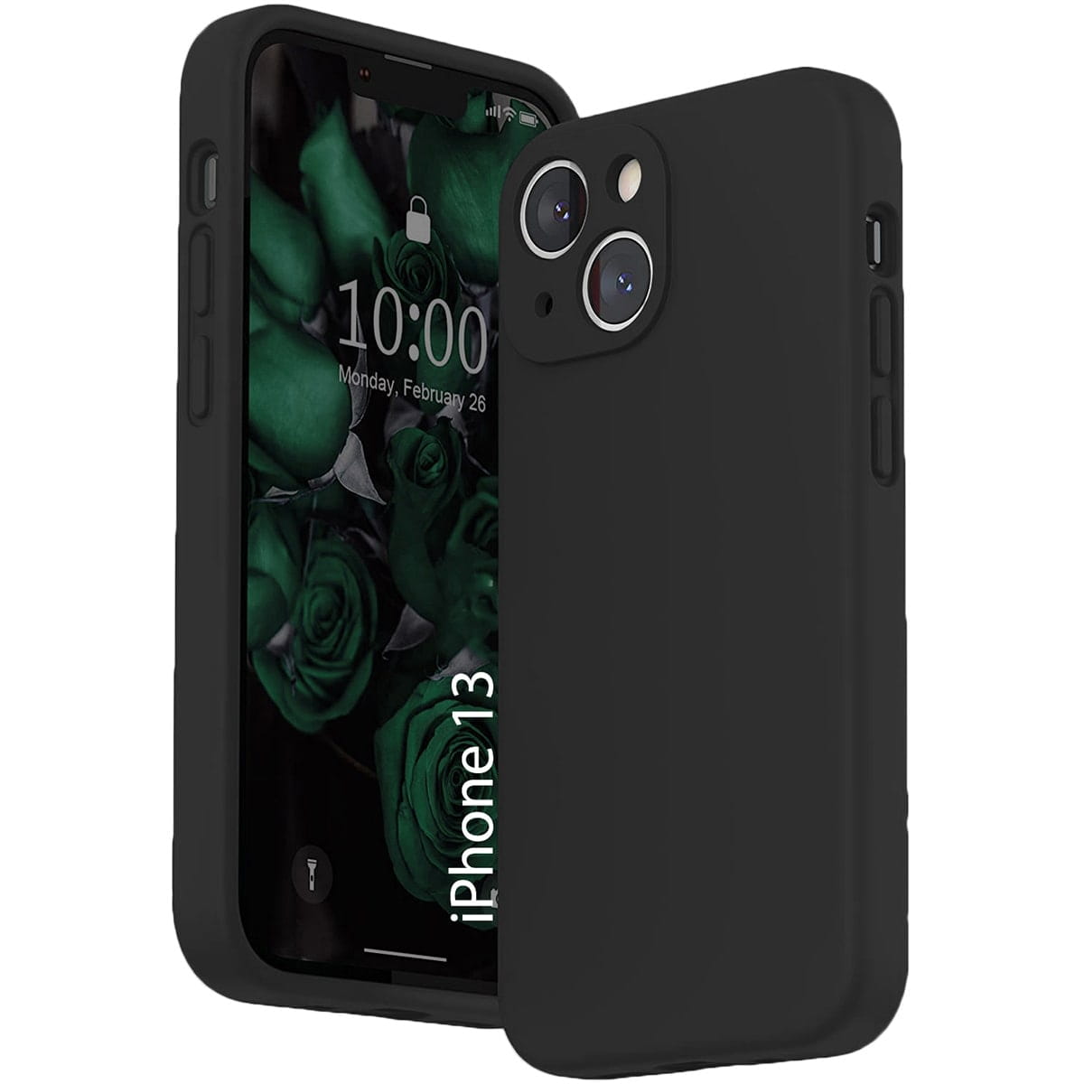 Liquid Soft Silicone - iPhone 13 Mini - Czarny