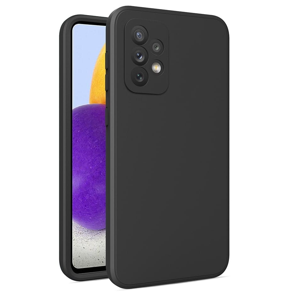 Etui Liquid Soft Silicone - Samsung Galaxy A52s - Czarne