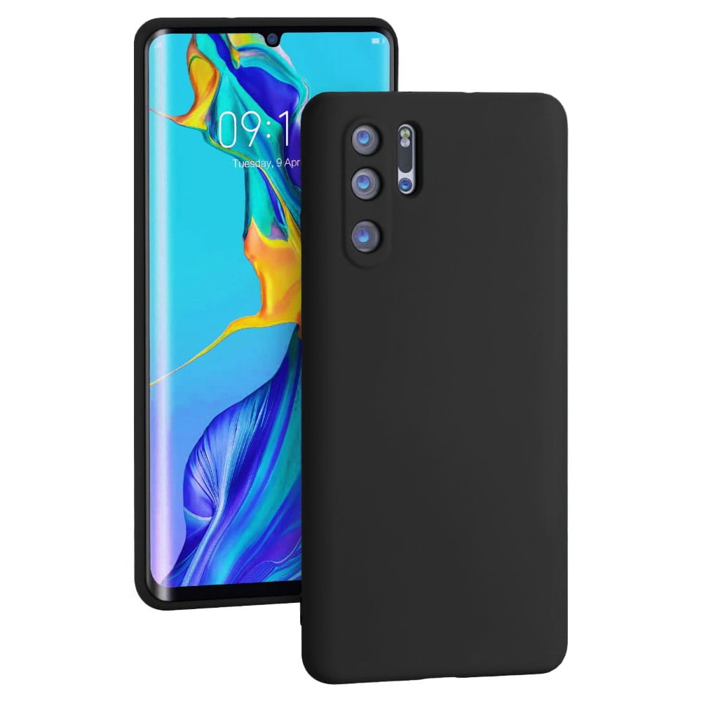 Liquid Soft Silicone - Huawei P30 Pro - Czarny