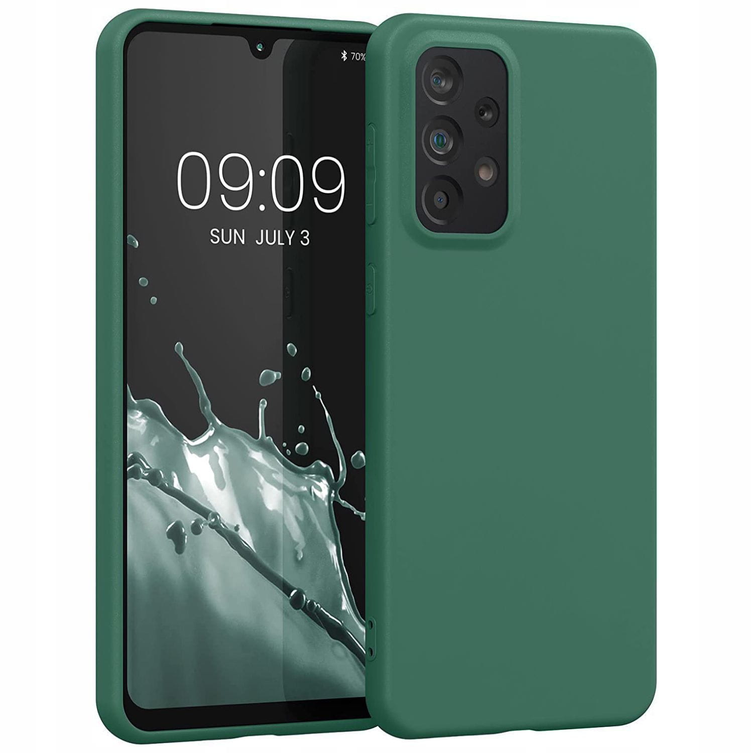 Etui Silikon Kolor - Samsung Galaxy A33 5G Zielony Las