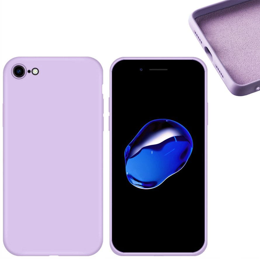 Etui Liquid Soft Silicone - Apple iPhone 7 / 8 / SE 2020 / SE 2022 - Lawendowy