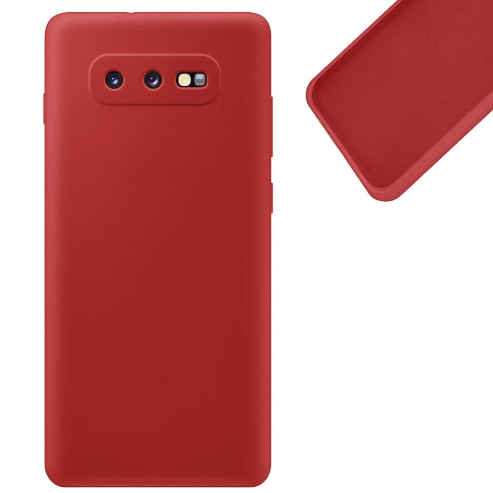 Etui Liquid Soft Silicone - Samsung Galaxy S10e - Czerwony