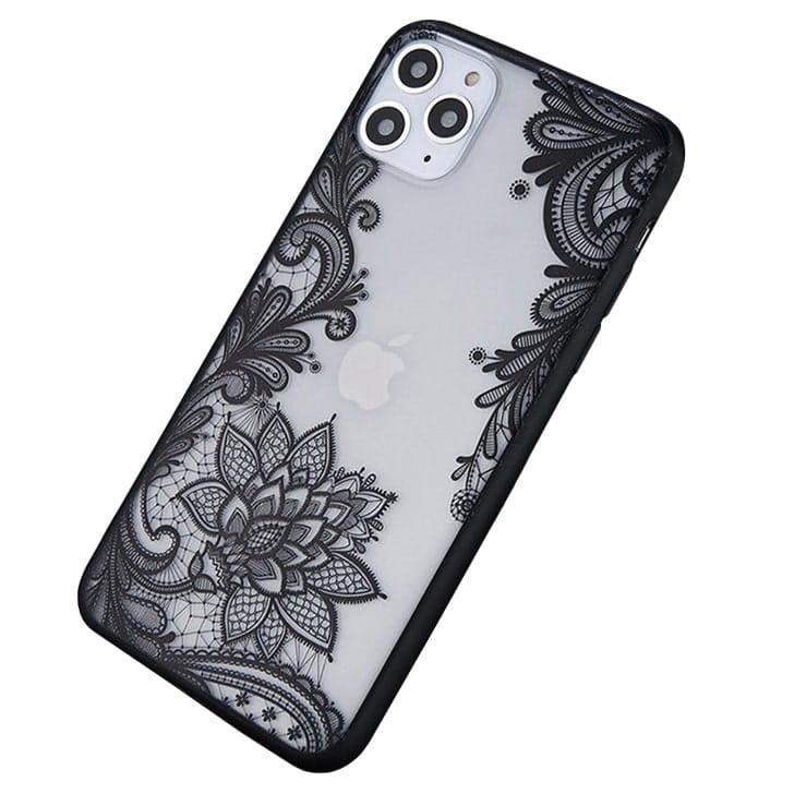 Etui w Kwiatowe, Koronkowe Ornamenty - iPhone 12 Pro Max 