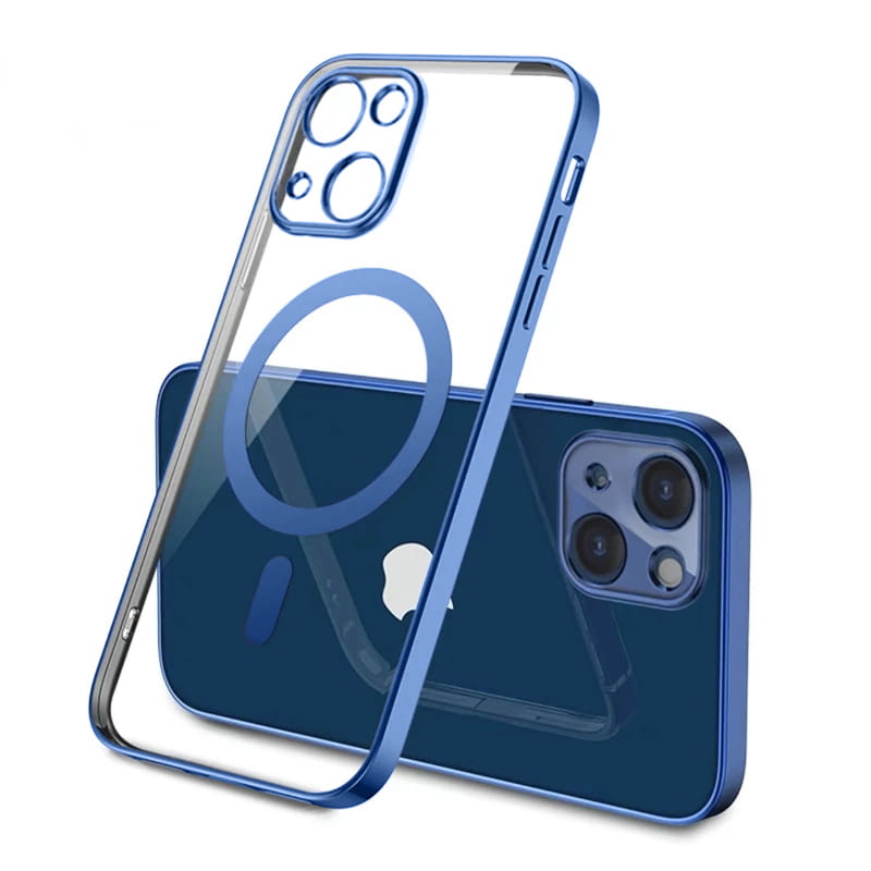 Niebieskie Etui Silikonowe, Kolorowe z MagSafe - iPhone 14 