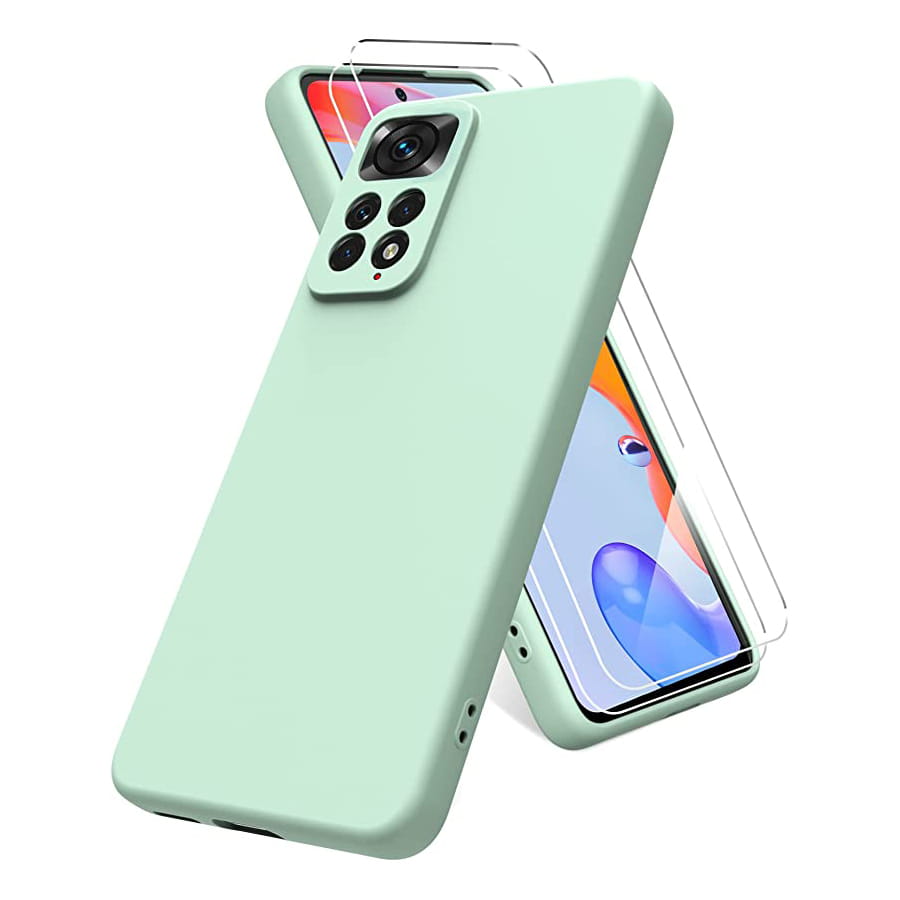 Etui Liquid Soft Silicone - Xiaomi Redmi Note 11 Pro 5G  - Miętowy