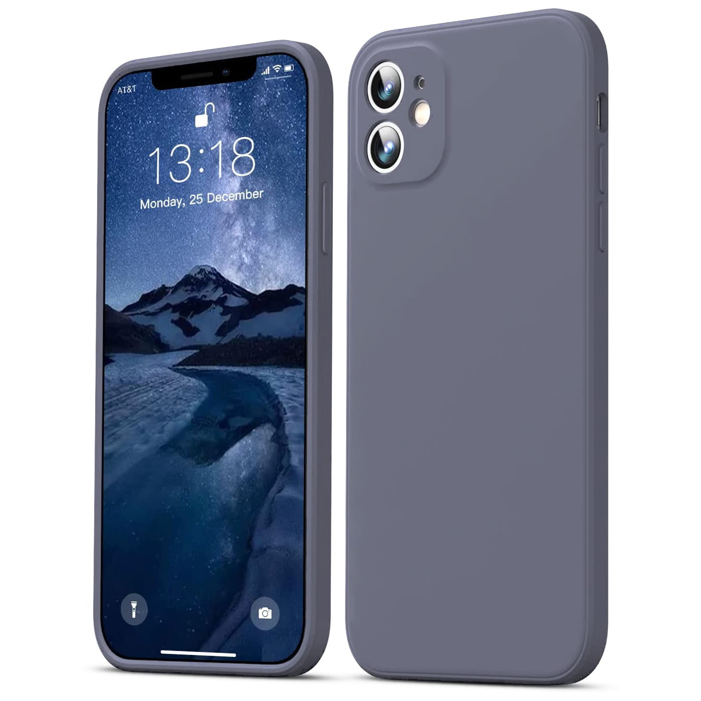 Liquid Soft Silicone - iPhone 11 - Szaro-Niebieski