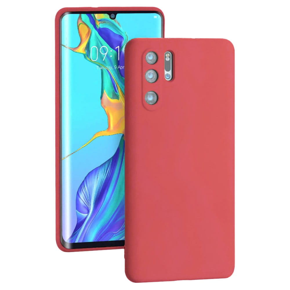 Liquid Soft Silicone - Huawei P30 Pro - Czerwony