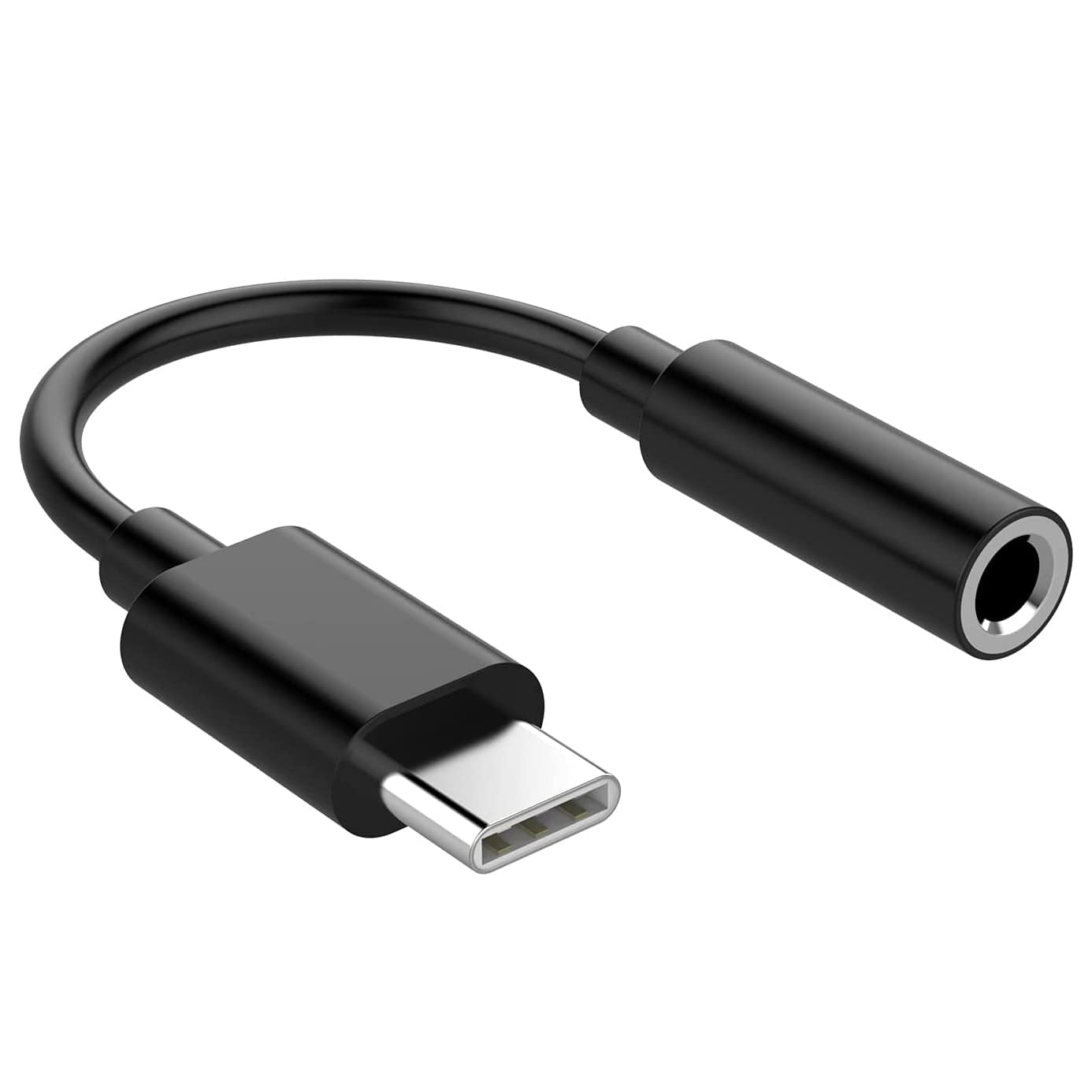 Adapter USB-C -> Mini Jack (3,5 mm) - Czarny 