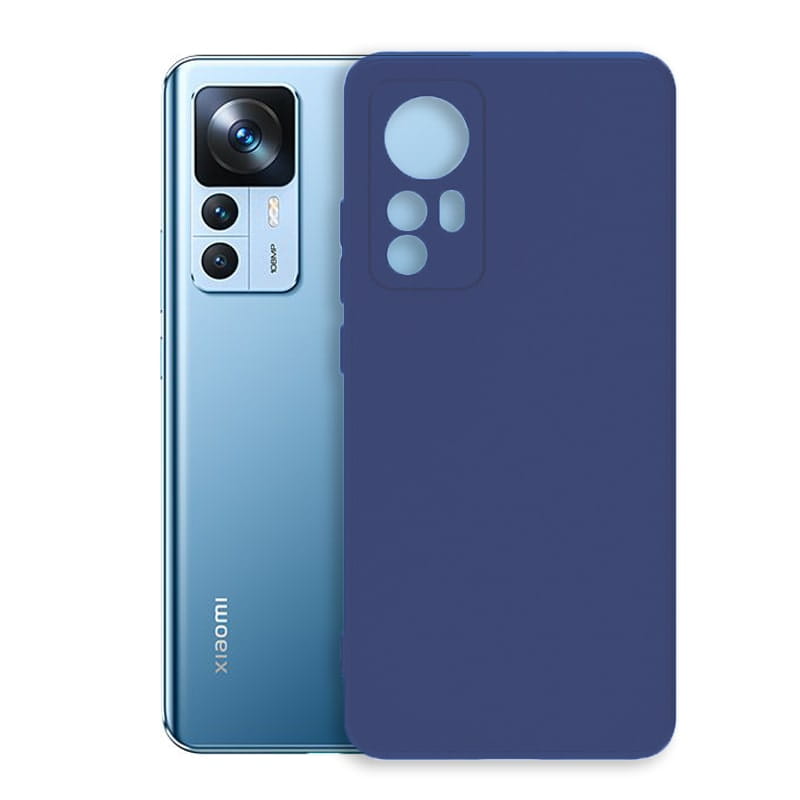 Etui Liquid Soft Silicone - Xiaomi 12T / 12T Pro - Granatowy