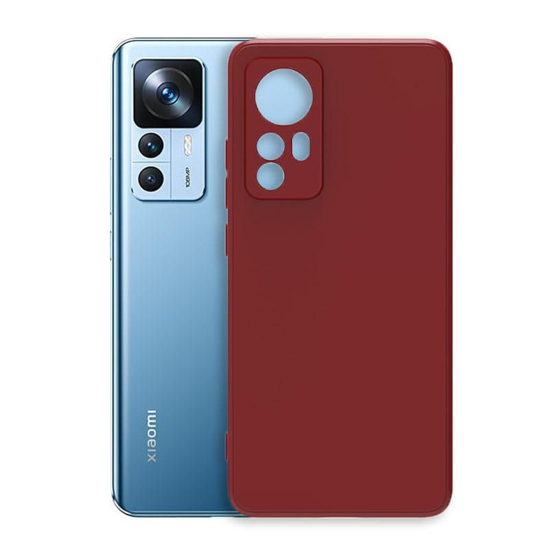 Etui Liquid Soft Silicone - Xiaomi 12T / 12T Pro - Czerwony