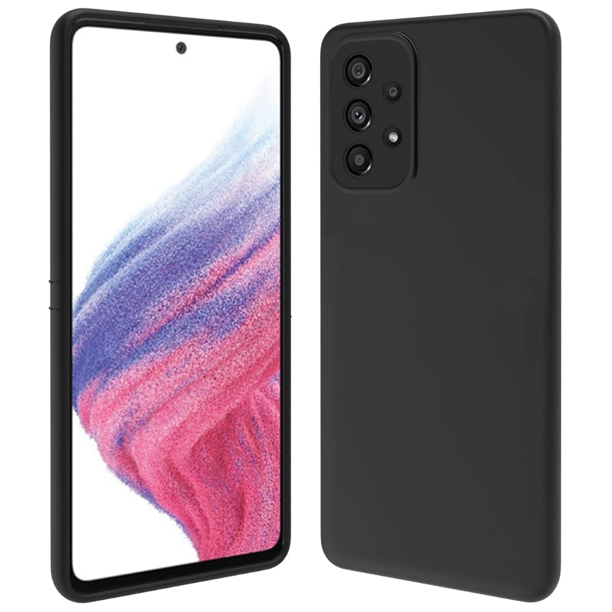 Etui Liquid Soft Silicone - Samsung Galaxy A53 / A53 5G - Czarny 