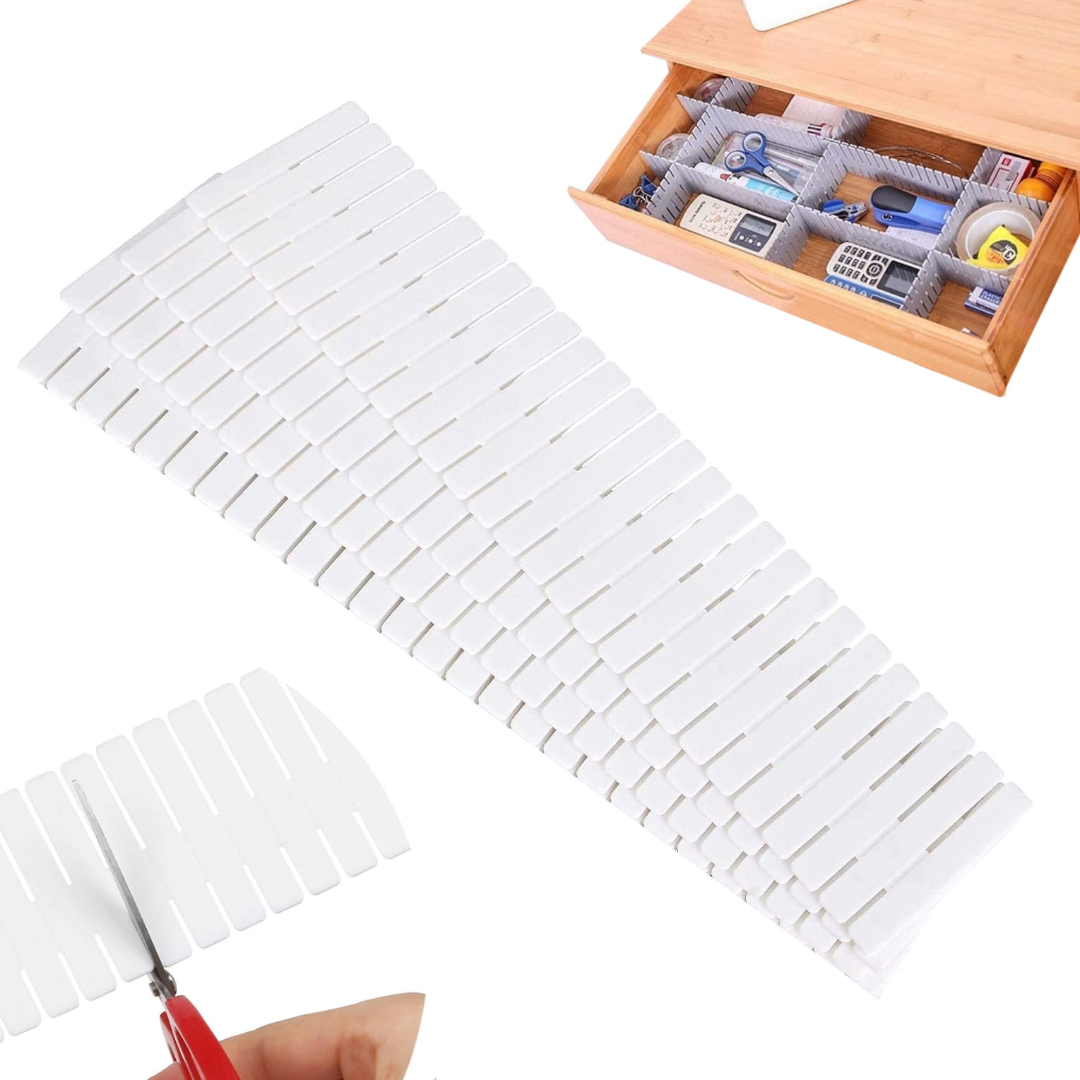 Organizer Przegródka Separator Do Szuflad 4 szt.