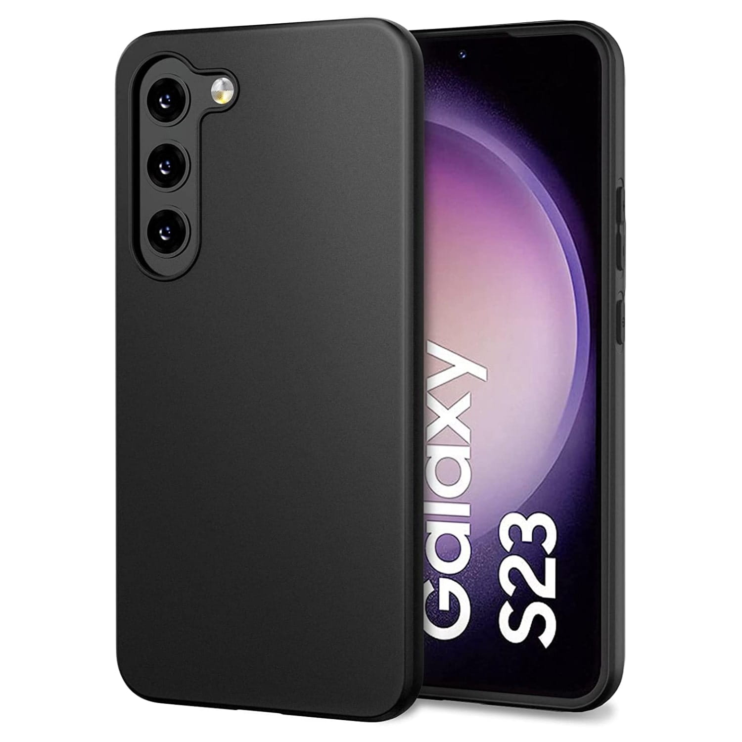 Etui Silikon Kolor - Samsung Galaxy S23 5G - Czarny
