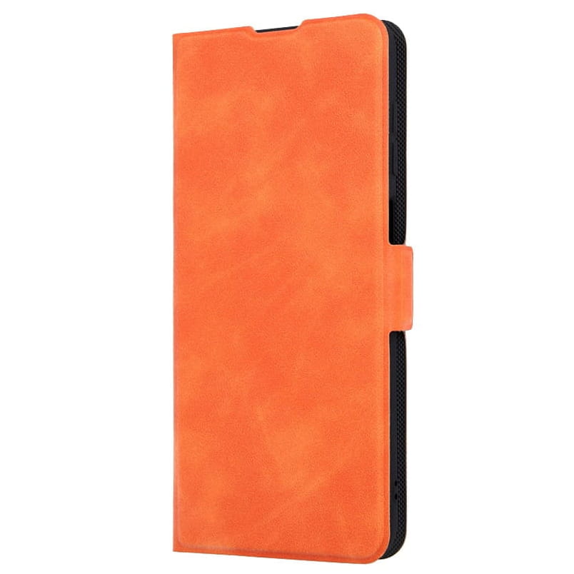 Etui Flip Otwierane Premium - Samsung Galaxy S23 5G - Pomarańczowe
