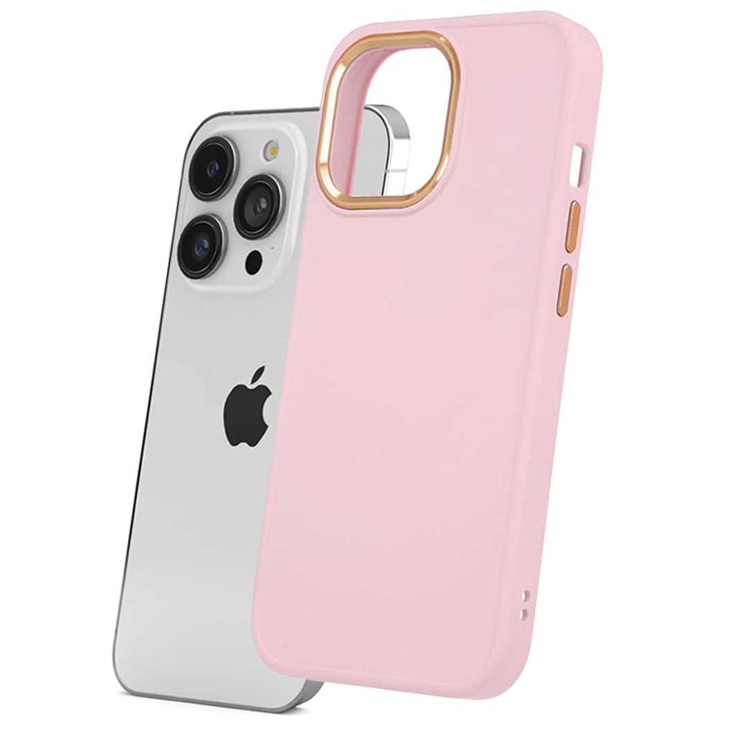 Etui Satin Case - iPhone 14 Pro Max - Różowy