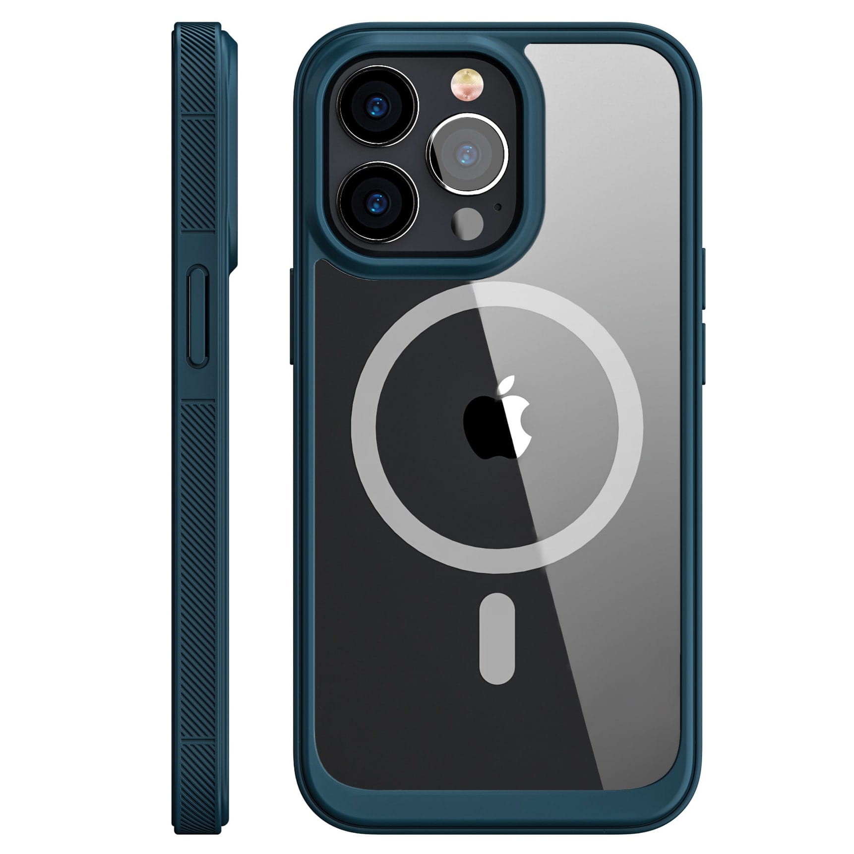 Etui Magsafe Kolor Clear Grip - iPhone 14 Pro Max - Granatowy