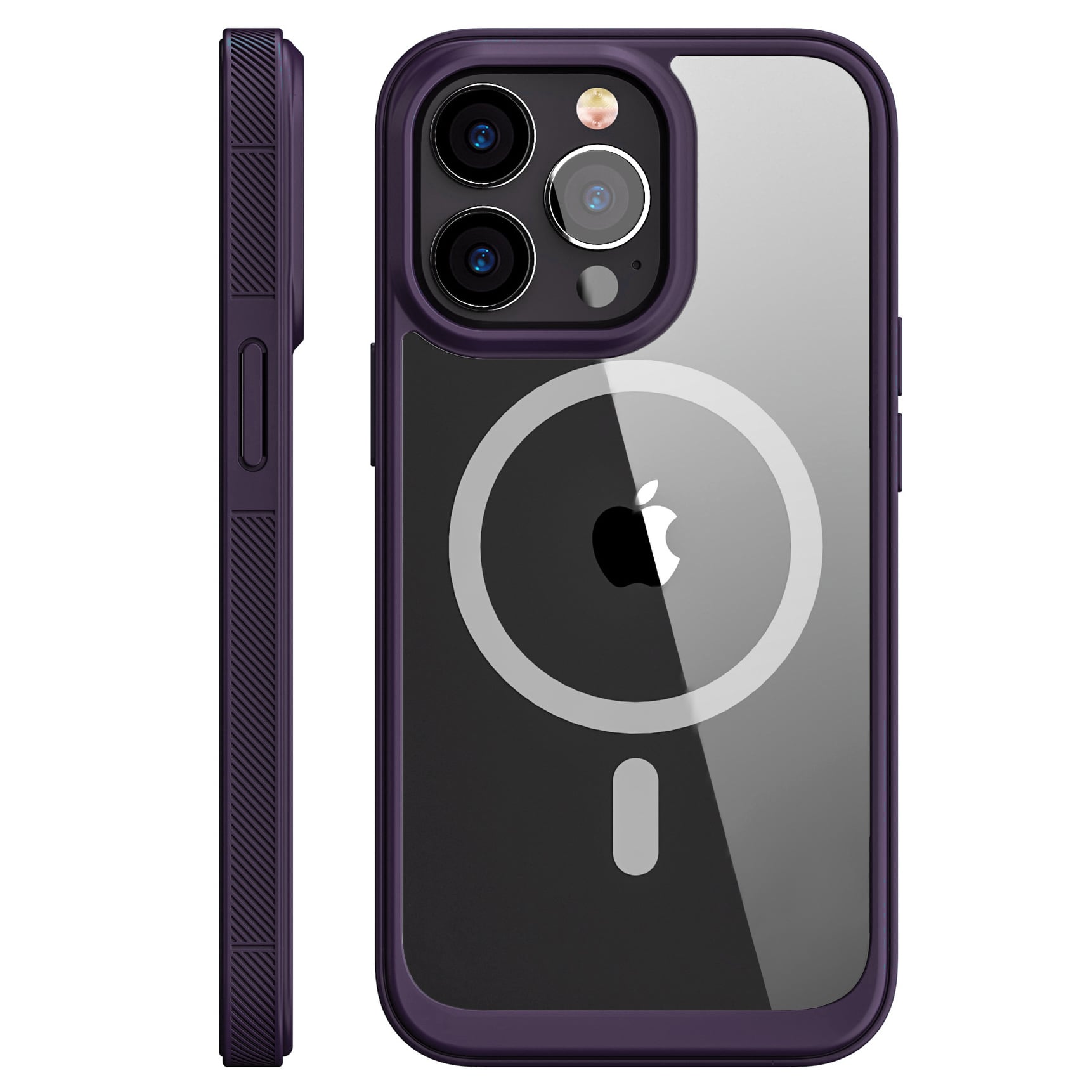 Etui Magsafe Kolor Clear Grip - iPhone 14 Pro - Fioletowy