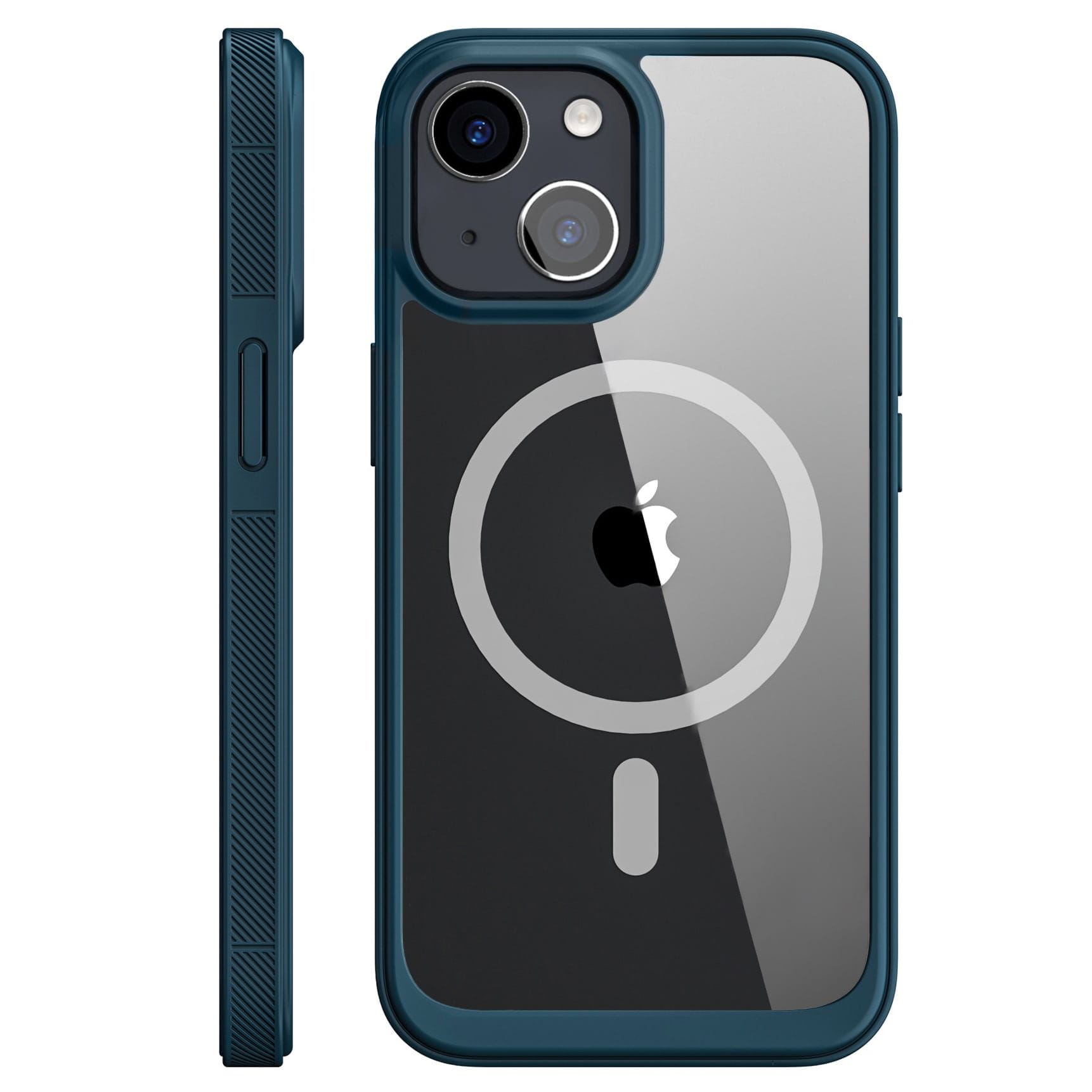 Etui Magsafe Kolor Clear Grip - iPhone 14 - Granatowy