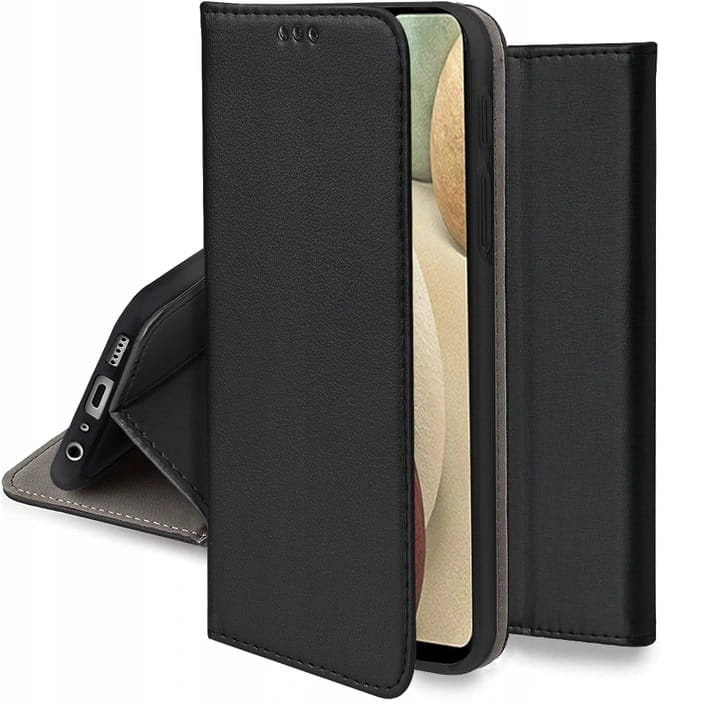 Flip Cover - Magnetyczne Etui Książkowe - Xiaomi Redmi Note 11 Pro - Czarny (Gładki)