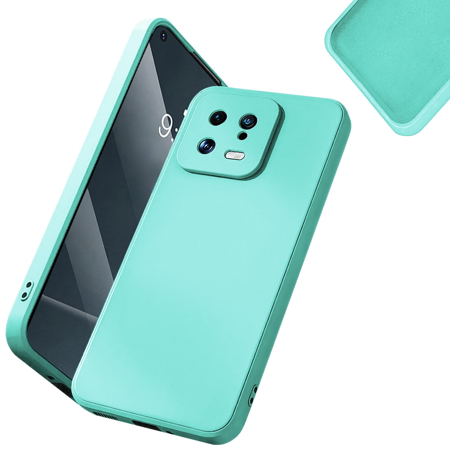 Etui Liquid Soft Silicone - Xiaomi 13 5G - Miętowy