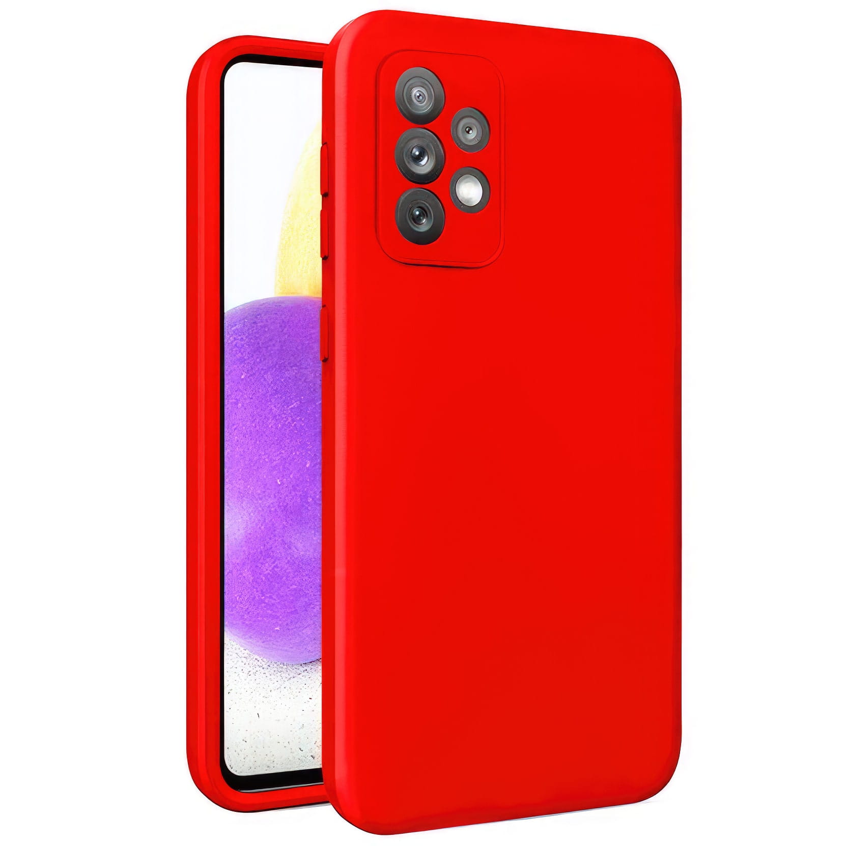 Etui Liquid Soft Silicone - Samsung Galaxy A53 / A53 5G - Czerwony