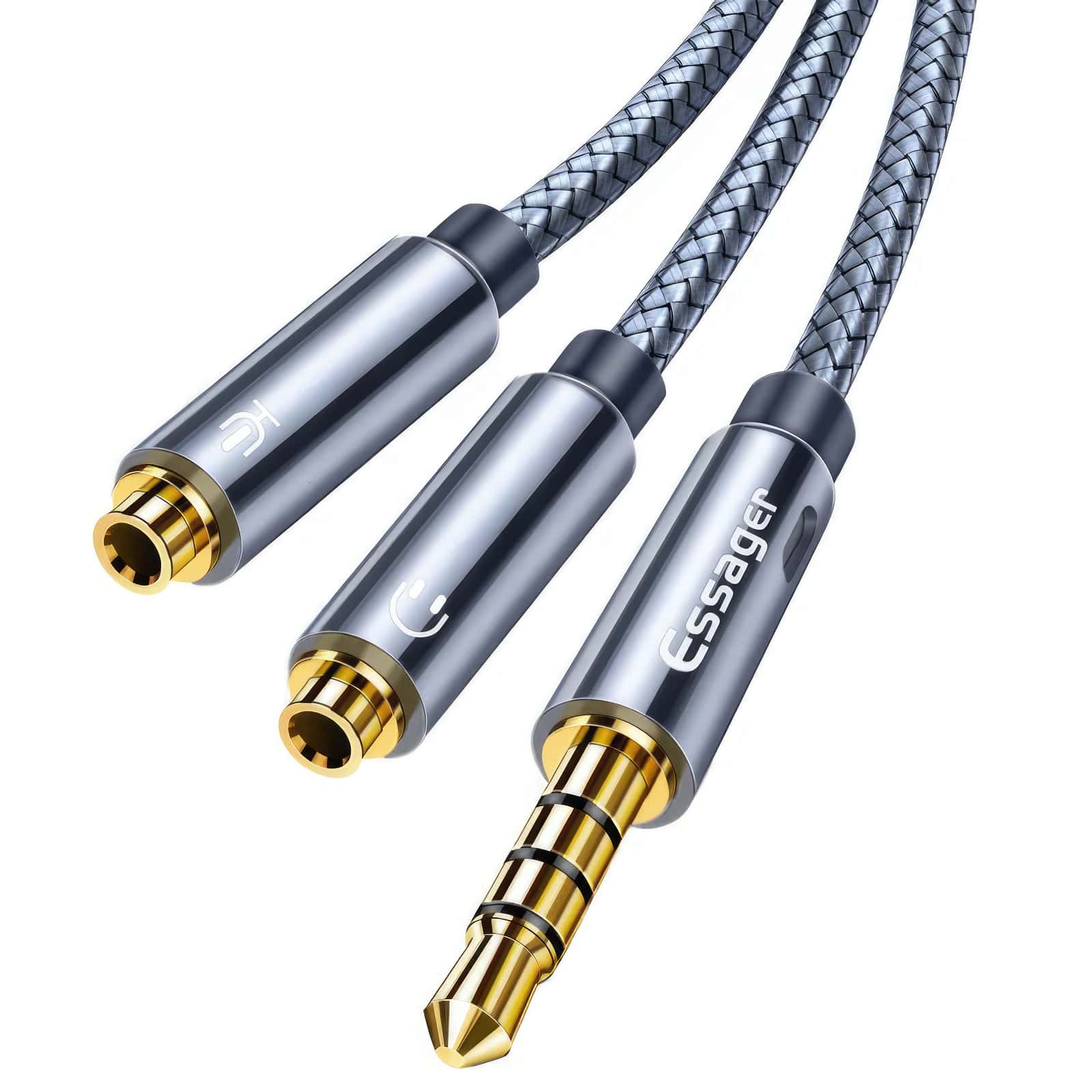 Rozdzielacz (Splitter) - Mini Jack 3,5 mm — podłącz słuchawki i mikrofon