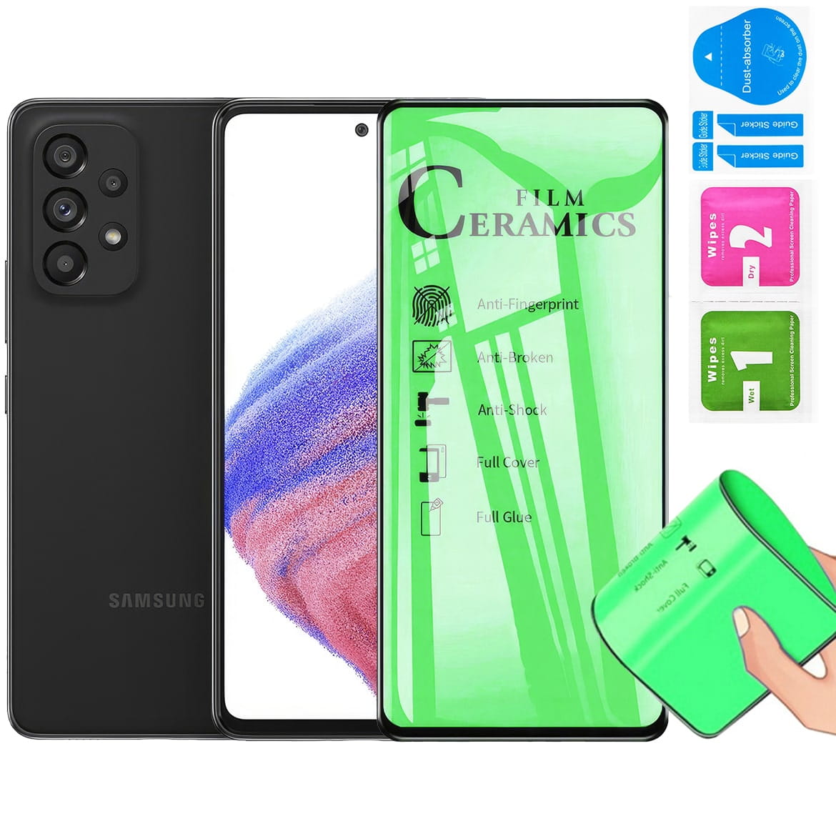 Ceramiczne Szkło Ochronne na Ekran Smartfona - Samsung Galaxy A53 5G
