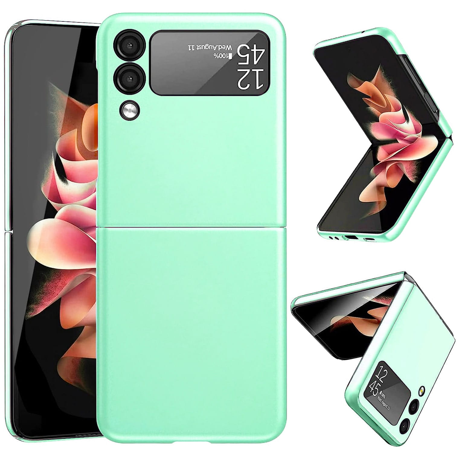 Twarde Etui Obudowa Hard Case do Samsung Z Flip 3 - Miętowy