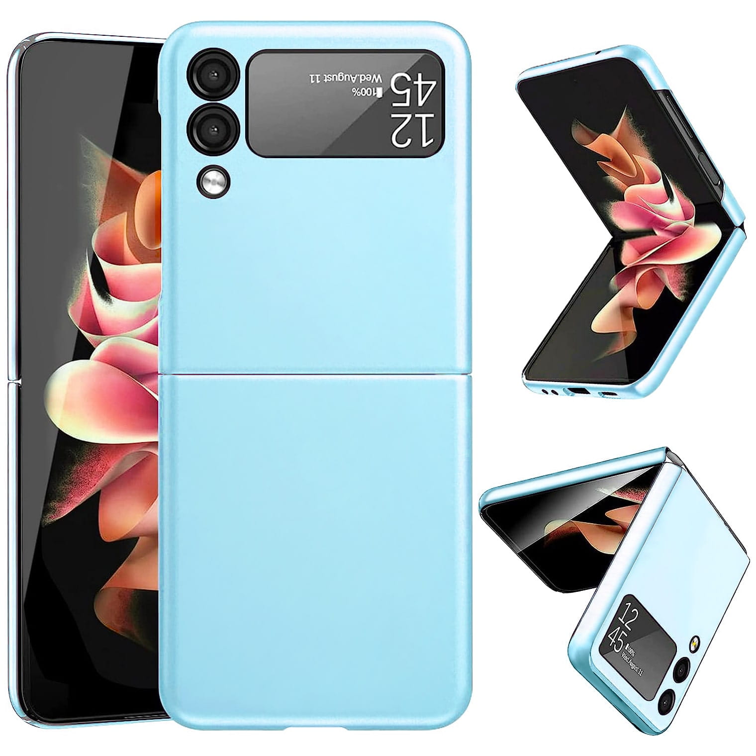 Twarde Etui Obudowa Hard Case do Samsung Z Flip 3 - Niebieski