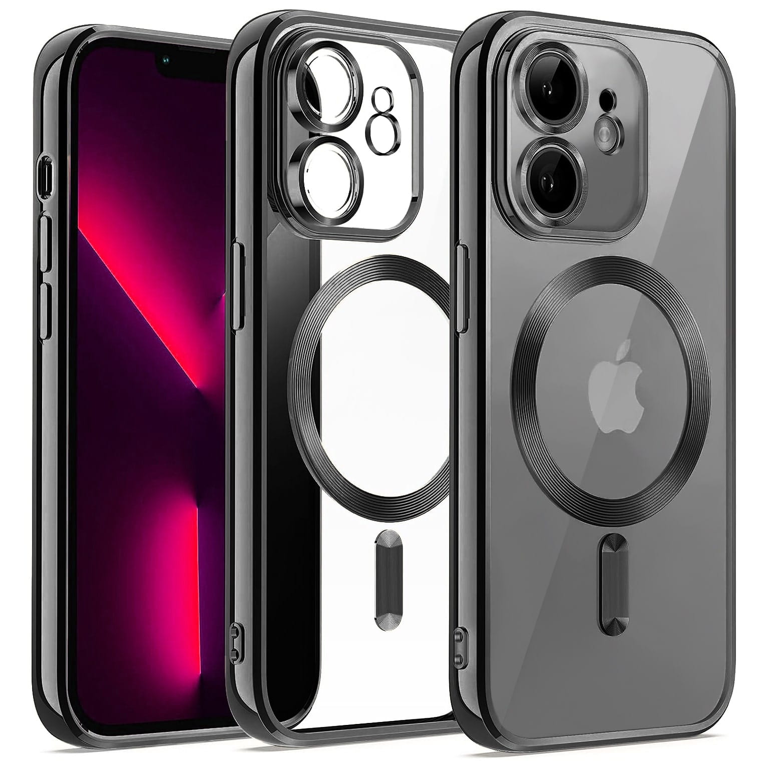 Etui Silikonowe Magsafe Camera Protect do Iphone - iPhone 12 - Czarny