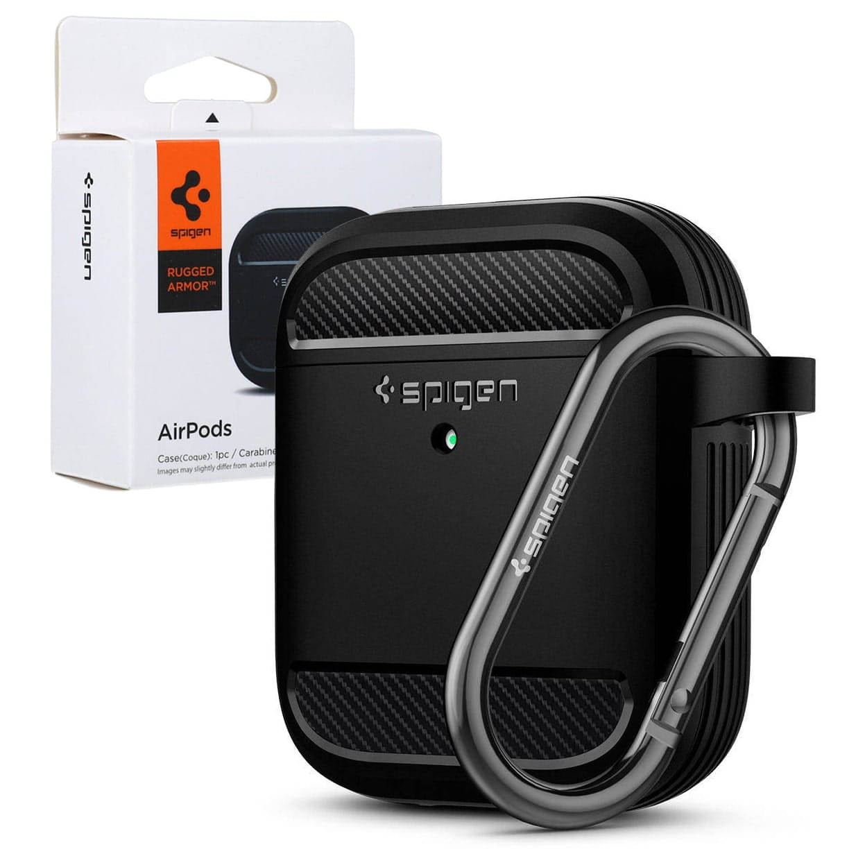 Spigen Etui do Słuchawek Airpods 1  / 2 - Czarne