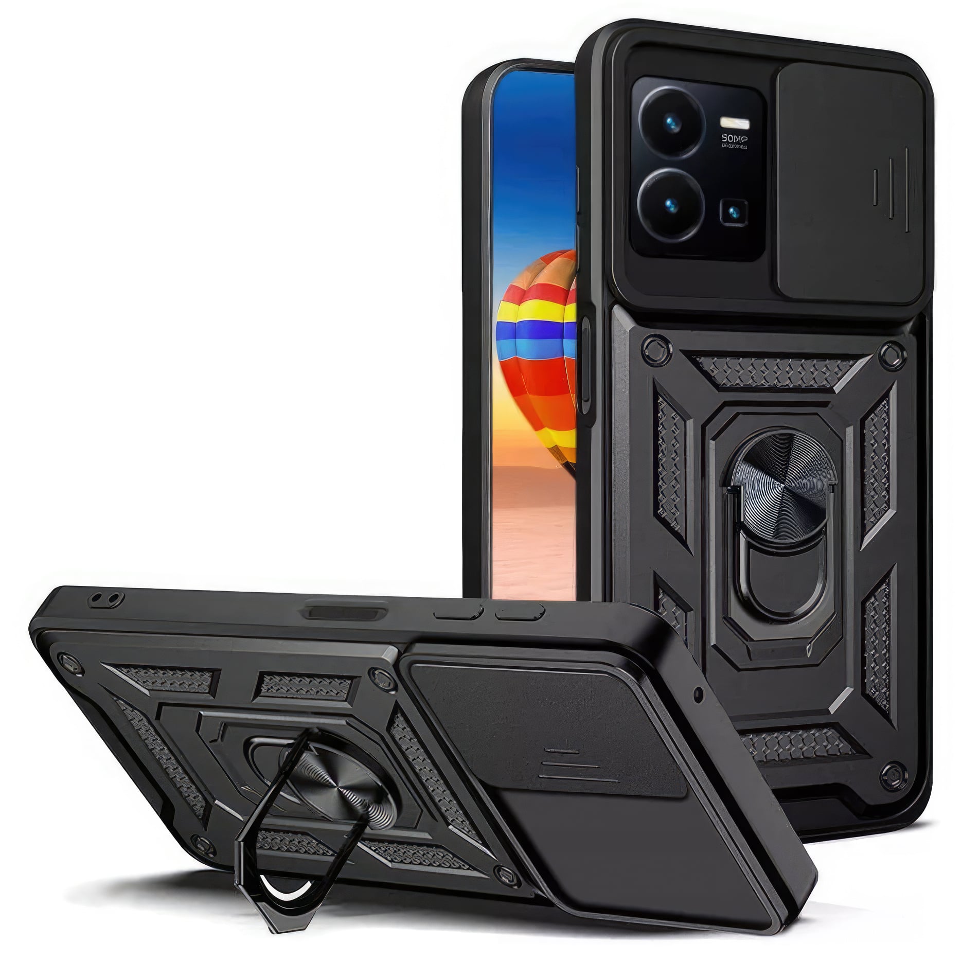 Etui Pancerne Slide Case - Vivo Y35 4G — ochrona i funkcjonalność