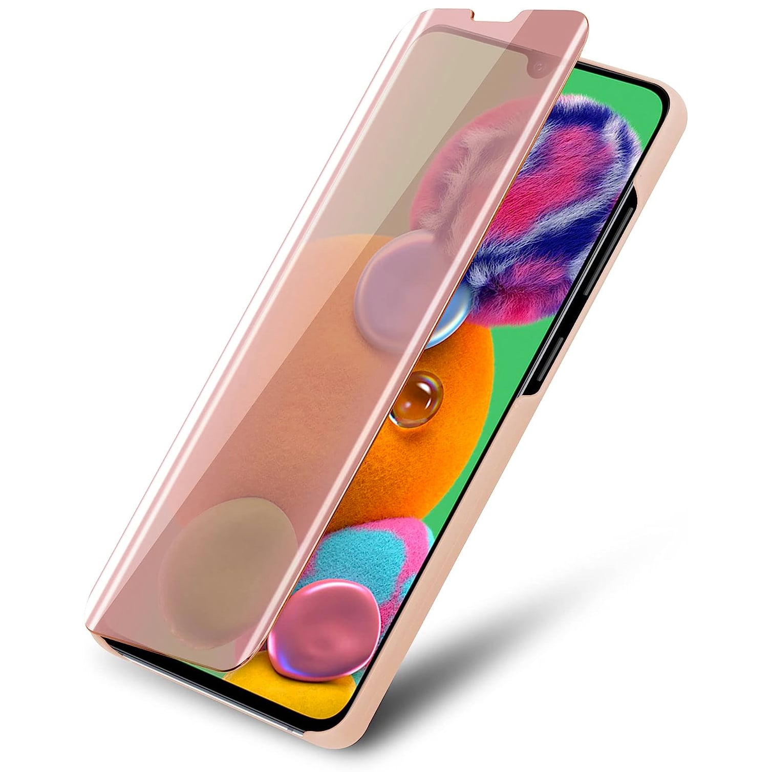 Etui z Klapką Clear View Cover - Samsung Galaxy A14 4G/5G - Różowy