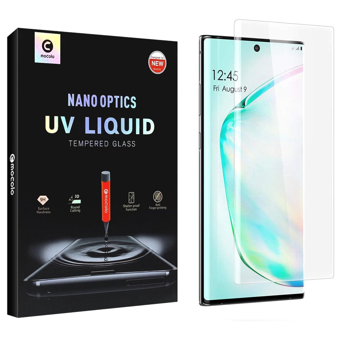 Szkło UV 5D + Klej Samsung Galaxy Note 10 Plus