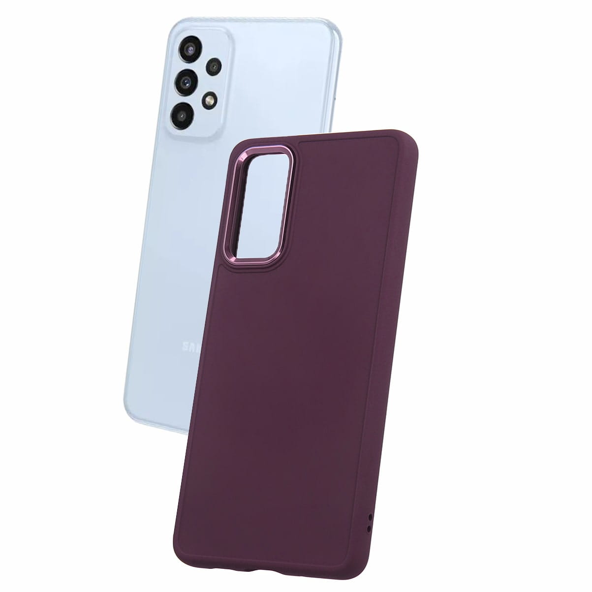 Etui Satin Case - Samsung Galaxy S22 - Burgundowy