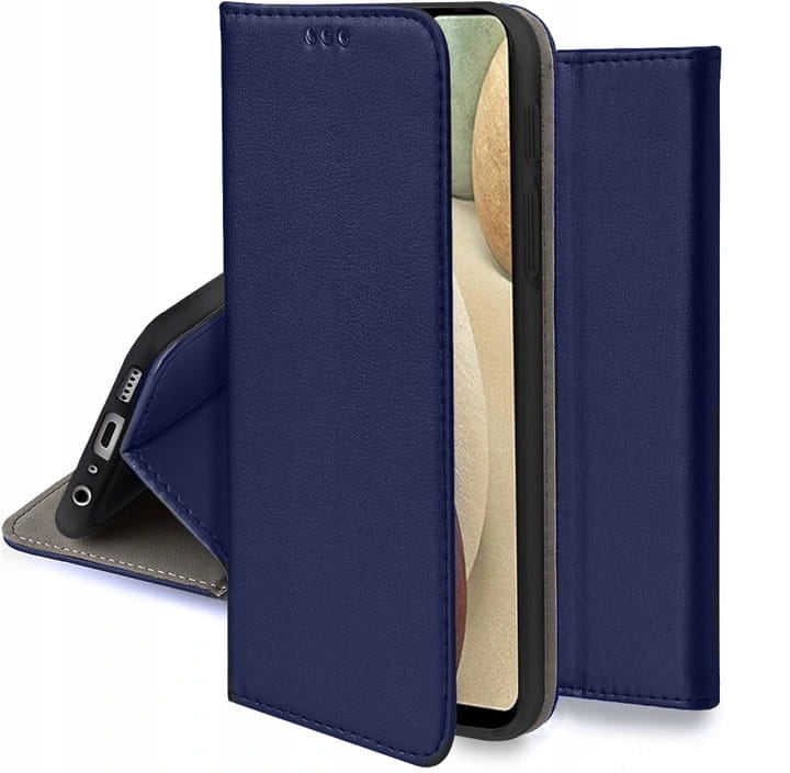 Flip Cover - Magnetyczne Etui Książkowe - Samsung Galaxy A23 5G - Granatowy (Gładki)