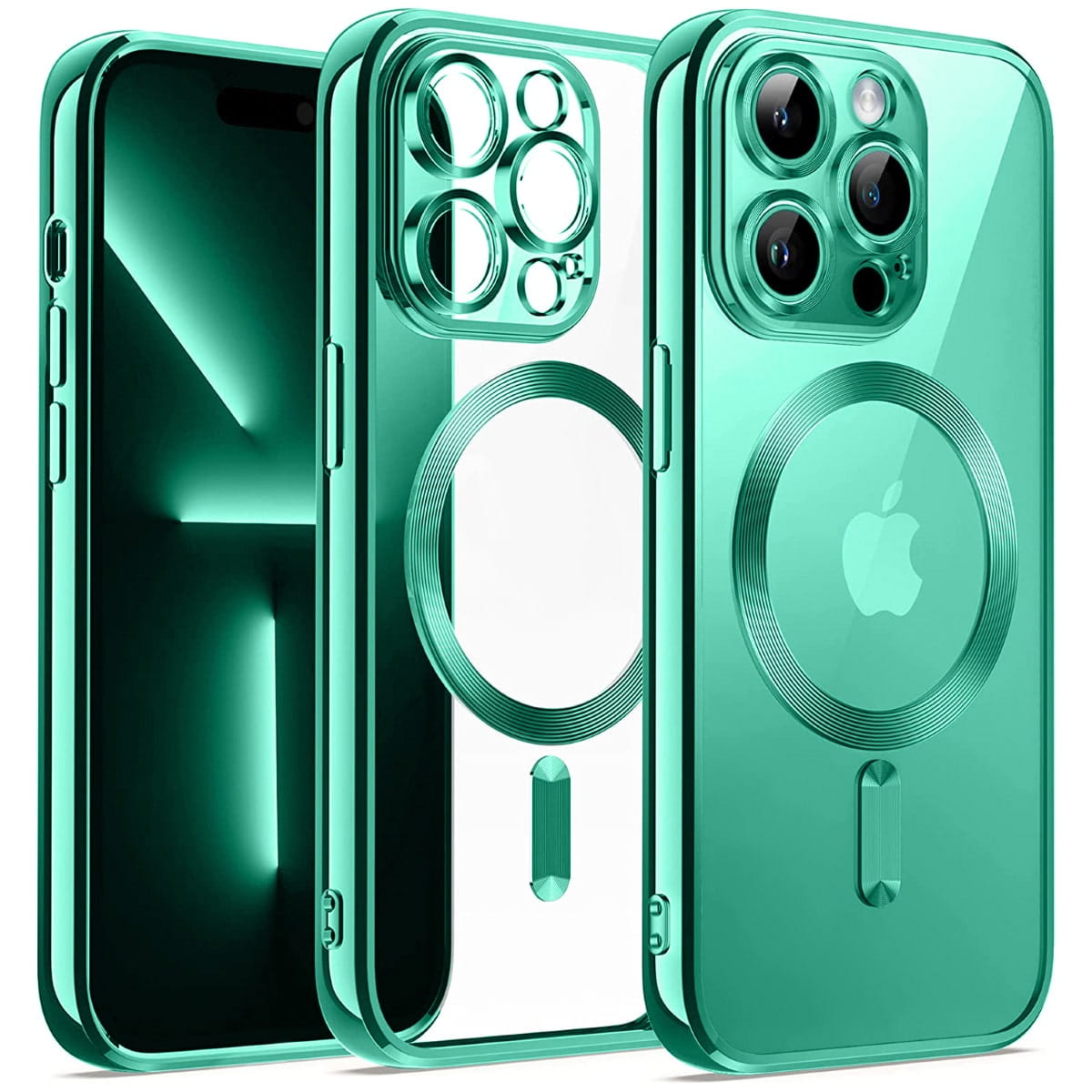 Etui Silikonowe Magsafe Camera Protect do iPhone - iPhone 14 Pro Max - Zielony