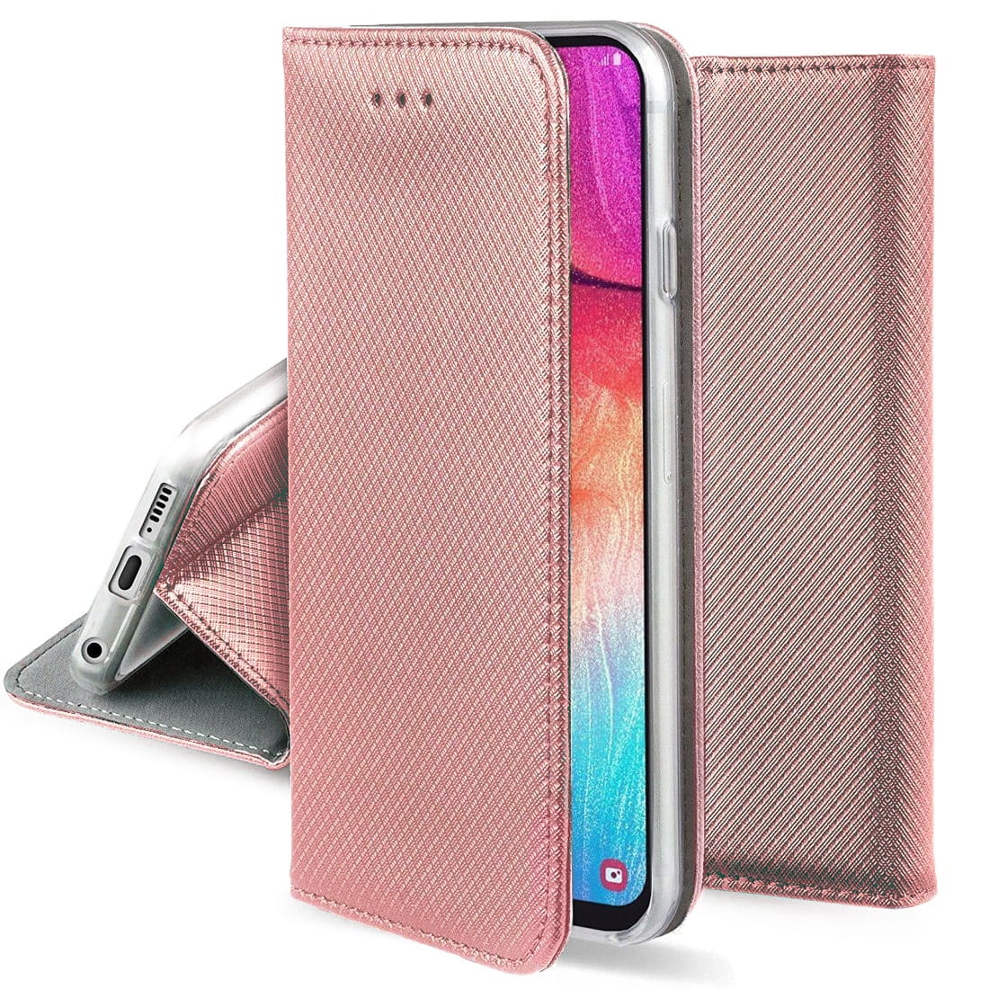 Flip Cover - Magnetyczne Etui Książkowe - iPhone 13 Mini 5,4" - Różowy