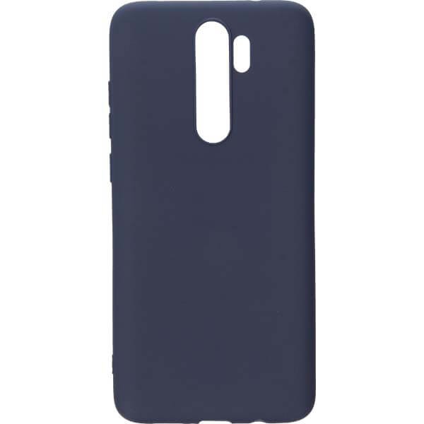 Etui Silikonowe - Xiaomi Redmi Note 8 Pro — granatowe, ochrona i ładowanie indukcyjne