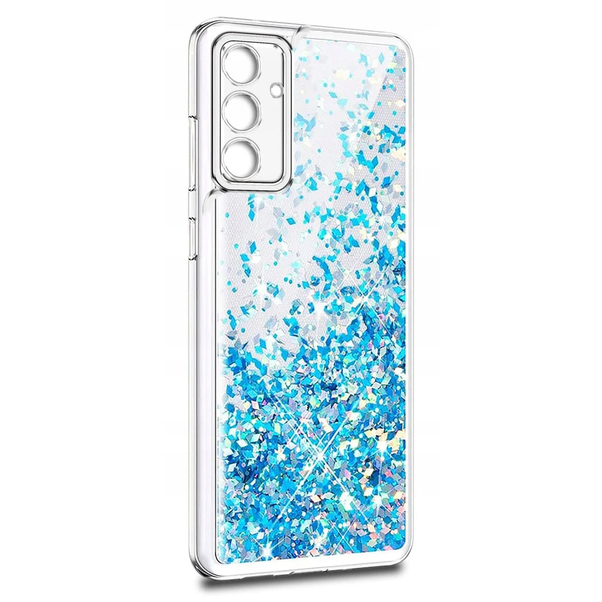 Silikonowe Etui Glitter Case Brokat Samsung Galaxy A53 5G Niebieski