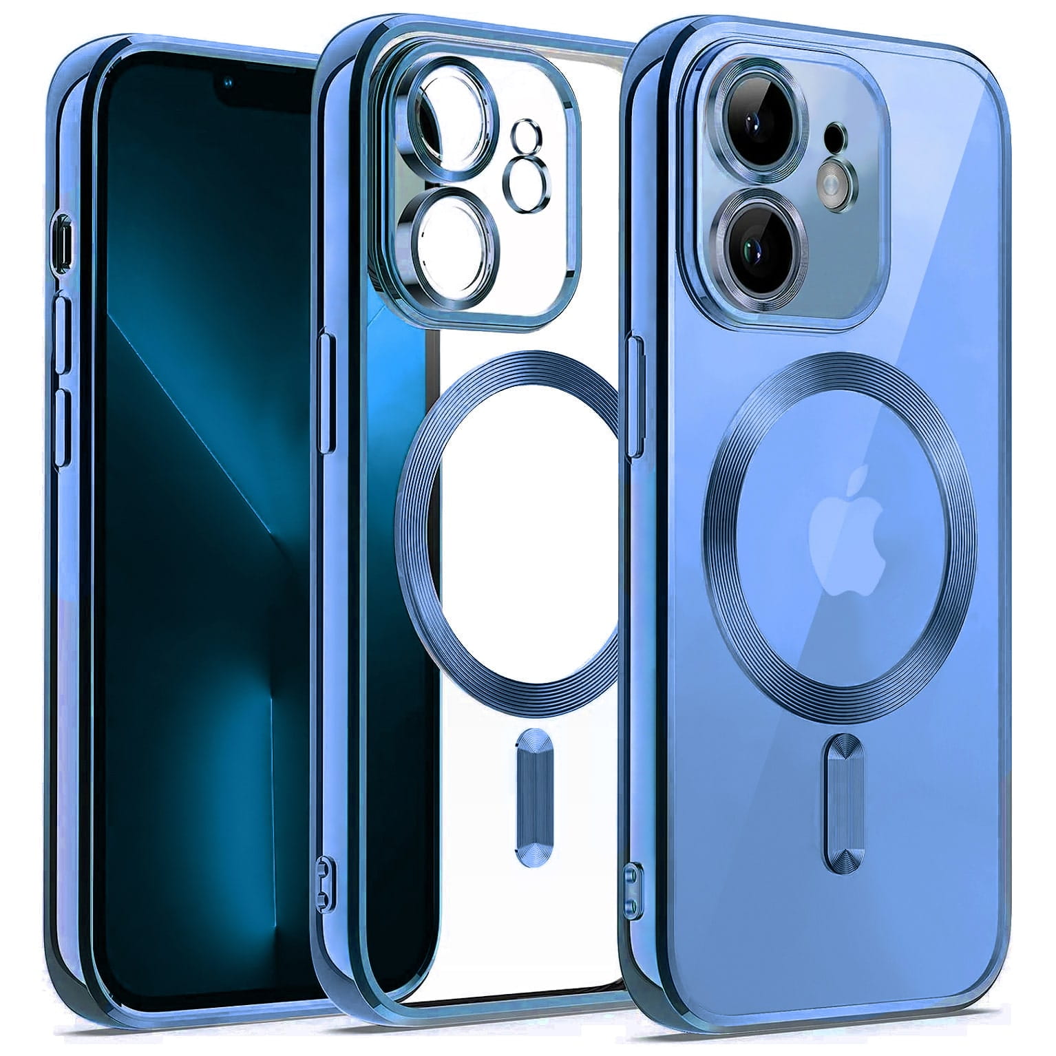 Etui Silikonowe Magsafe Camera Protect do iPhone - iPhone 11 - Niebieski